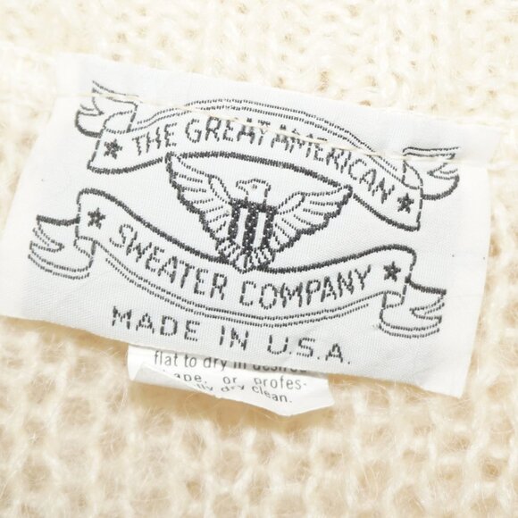 Vintage 80s Mohair Cardigan Sweater - Picture 5 of 7